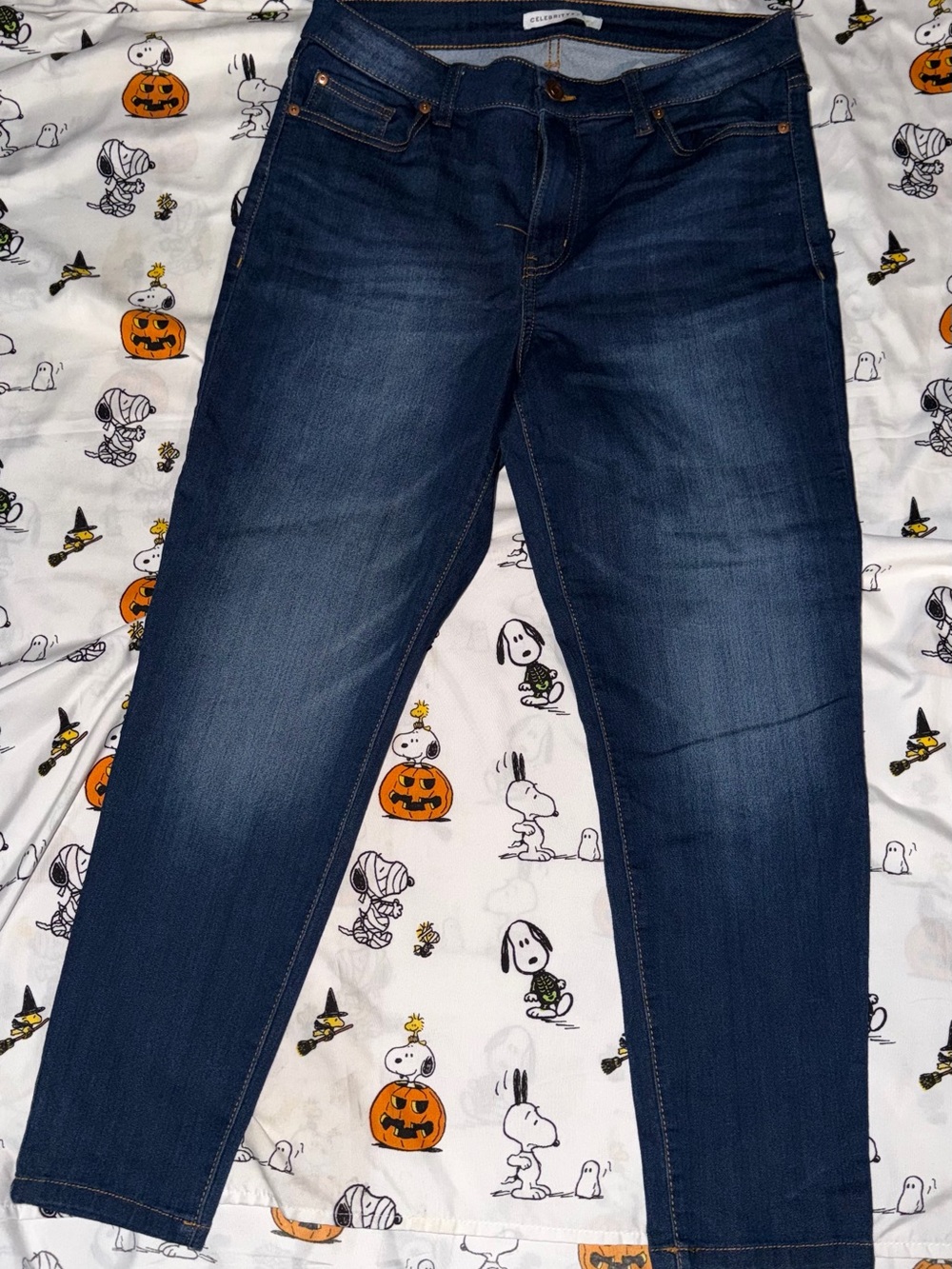Dark Blue Women's Slim Jeans - celebrity pink